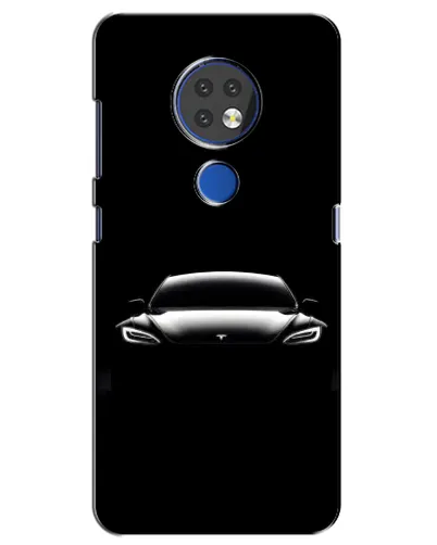 Чохол для Nokia 7.2 з картинкою «Фари Tesla Night»