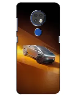 Чохол для Nokia 7.2 з картинкою «Cybertruck у пустелі»