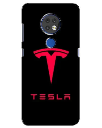 Чохол для Nokia 7.2 з картинкою «Tesla Red Logo»