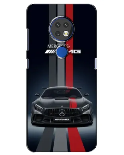 Чехол для Nokia 7.2 с картинкой «Mercedes — белый карбон» Чехол для Nokia 7.2 с картинкой «Mercedes — белый карбон»