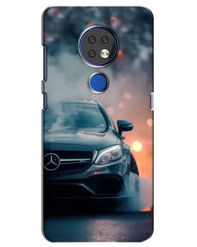 Чехол для Nokia 7.2 с картинкой «Mercedes — ночной город» Чехол для Nokia 7.2 с картинкой «Mercedes — ночной город»