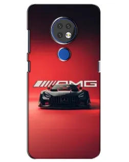 Чехол для Nokia 7.2 с картинкой «Mercedes AMG — красная линия» Чехол для Nokia 7.2 с картинкой «Mercedes AMG — красная линия»