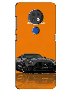 Чехол для Nokia 7.2 с картинкой «Оранжевый Mercedes AMG» Чехол для Nokia 7.2 с картинкой «Оранжевый Mercedes AMG»