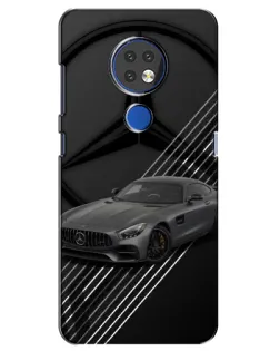 Чехол для Nokia 7.2 с картинкой «Mercedes AMG — графика» Чехол для Nokia 7.2 с картинкой «Mercedes AMG — графика»
