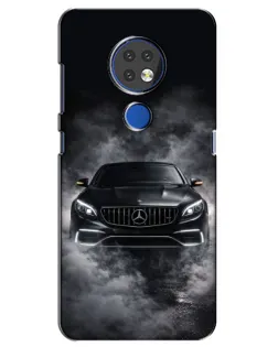 Чехол для Nokia 7.2 с картинкой «Mercedes в дыму» Чехол для Nokia 7.2 с картинкой «Mercedes в дыму»