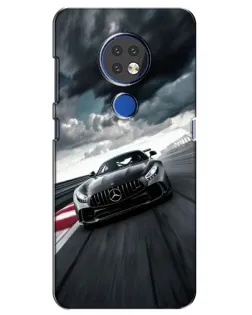 Чехол для Nokia 7.2 с картинкой «Гоночный Mercedes AMG» Чехол для Nokia 7.2 с картинкой «Гоночный Mercedes AMG»