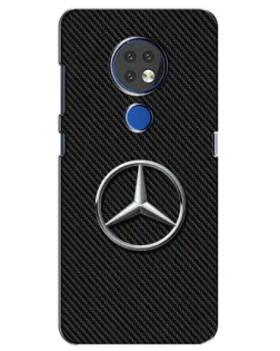 Чехол для Nokia 7.2 с картинкой «Карбоновый Mercedes стиль» Чехол для Nokia 7.2 с картинкой «Карбоновый Mercedes стиль»