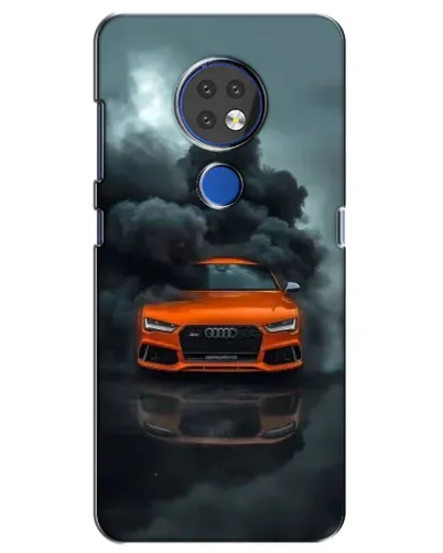 Чехол для Nokia 7.2 с картинкой «Audi в облаках дыма» Чехол для Nokia 7.2 с картинкой «Audi в облаках дыма»