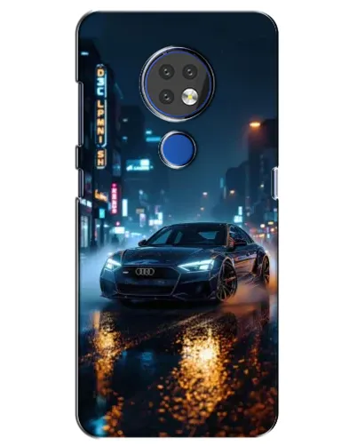 Чехол для Nokia 7.2 с картинкой «Ночной город и Audi» Чехол для Nokia 7.2 с картинкой «Ночной город и Audi»