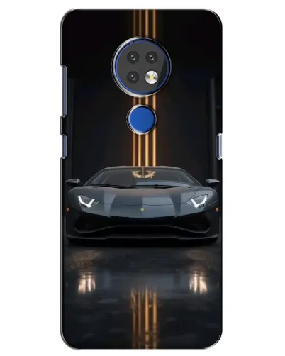 Чохол для Nokia 7.2 з картинкою «Lamborghini золоті лінії»