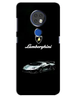 Чохол для Nokia 7.2 з картинкою «Логотип Lamborghini класика»