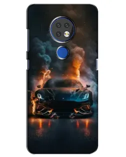 Чохол для Nokia 7.2 з картинкою «Lamborghini димна естетика»