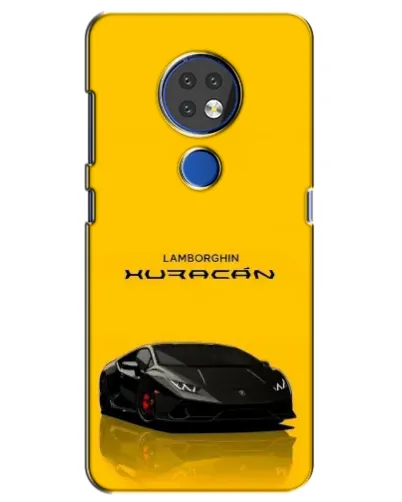Чохол для Nokia 7.2 з картинкою «Lamborghini Huracan чорний»