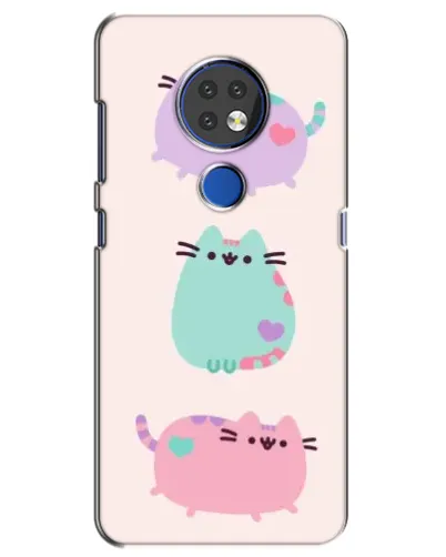 Чехол для Nokia 7.2 с картинкой «Pusheen трио» Чехол для Nokia 7.2 с картинкой «Pusheen трио»