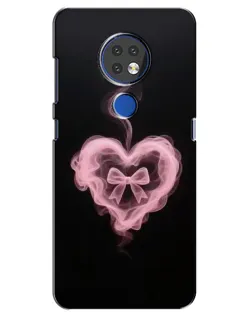 Чехол для Nokia 7.2 с картинкой «Дымчатое сердце»