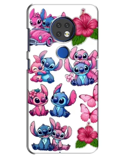 Чохол для Nokia 7.2 з картинкою «Стікери Stitch та Angel»