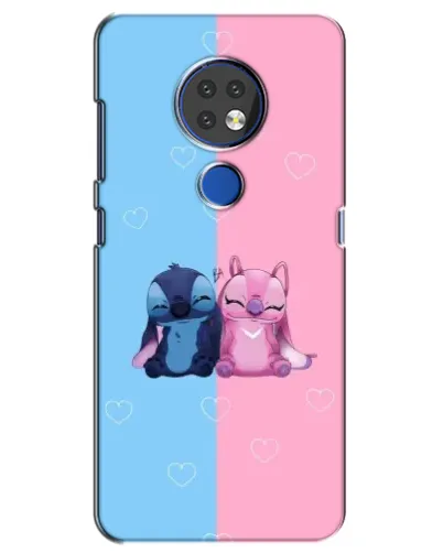 Чохол для Nokia 7.2 з картинкою «Stitch та Angel Love»