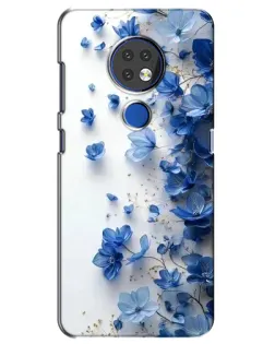 Чохол для Nokia 7.2 з картинкою «Блакитний квітковий каскад» Чохол для Nokia 7.2 з картинкою «Блакитний квітковий каскад»