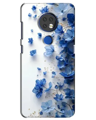 Чохол для Nokia 7.2 з картинкою «Блакитний квітковий каскад»