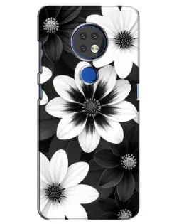 Чохол для Nokia 7.2 з картинкою «Монохромні айстри» Чохол для Nokia 7.2 з картинкою «Монохромні айстри»