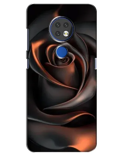 Чохол для Nokia 7.2 з картинкою «Шовкова чорна троянда»