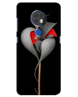 Чохол для Nokia 7.2 з картинкою «Срібна фантазійна квітка» Чохол для Nokia 7.2 з картинкою «Срібна фантазійна квітка»
