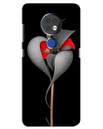 Чохол для Nokia 7.2 з картинкою «Срібна фантазійна квітка» Чохол для Nokia 7.2 з картинкою «Срібна фантазійна квітка»