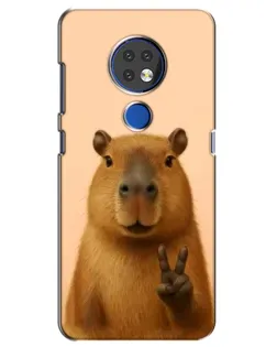 Чохол для Nokia 7.2 з картинкою «Капібара вікторія» Чохол для Nokia 7.2 з картинкою «Капібара вікторія»