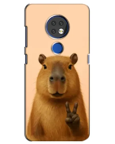 Чехол для Nokia 7.2 с картинкой «Капибара виктория»