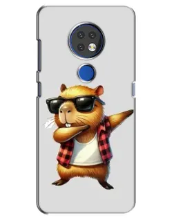 Чохол для Nokia 7.2 з картинкою «Капібара репер даб» Чохол для Nokia 7.2 з картинкою «Капібара репер даб»