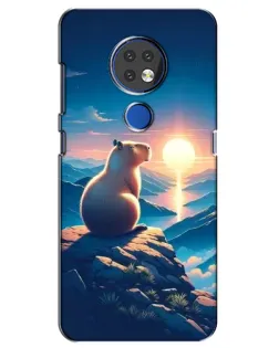 Чохол для Nokia 7.2 з картинкою «Захід сонця з капібарою» Чохол для Nokia 7.2 з картинкою «Захід сонця з капібарою»