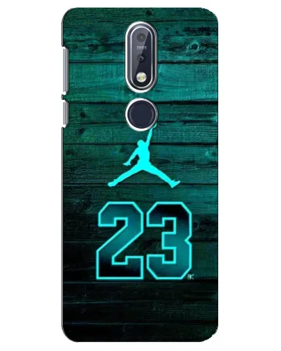 Чехол для Nokia 7.1 (2018) с картинкой «Jordan Cyan 23»