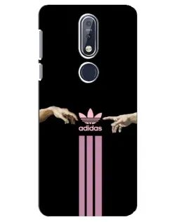 Чехол для Nokia 7.1 (2018) с картинкой «Adidas Hands» Чехол для Nokia 7.1 (2018) с картинкой «Adidas Hands»