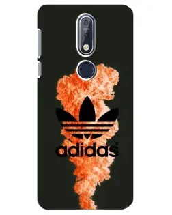 Чехол для Nokia 7.1 (2018) с картинкой «Оранжевый дым Adidas» Чехол для Nokia 7.1 (2018) с картинкой «Оранжевый дым Adidas»