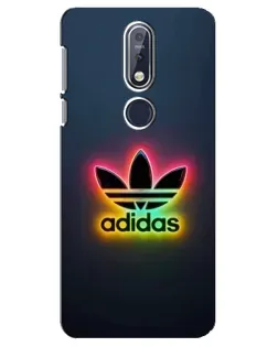 Чехол для Nokia 7.1 (2018) с картинкой «Неоновый Adidas» Чехол для Nokia 7.1 (2018) с картинкой «Неоновый Adidas»