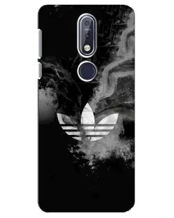 Чехол для Nokia 7.1 (2018) с картинкой «Абстрактный дым Adidas» Чехол для Nokia 7.1 (2018) с картинкой «Абстрактный дым Adidas»