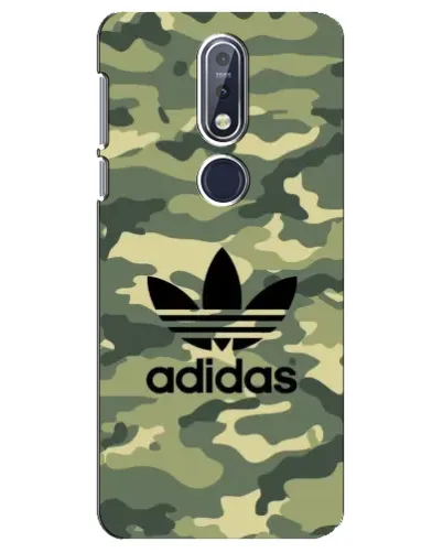 Чехол для Nokia 7.1 (2018) с картинкой «Милитари стиль Adidas»