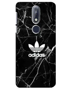 Чехол для Nokia 7.1 (2018) с картинкой «Белый мрамор Adidas» Чехол для Nokia 7.1 (2018) с картинкой «Белый мрамор Adidas»