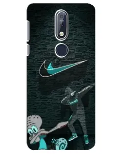 Чехол для Nokia 7.1 (2018) с картинкой «Спортивный арт Nike» Чехол для Nokia 7.1 (2018) с картинкой «Спортивный арт Nike»