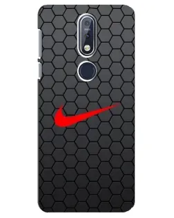 Чехол для Nokia 7.1 (2018) с картинкой «Nike — карбоновая сетка» Чехол для Nokia 7.1 (2018) с картинкой «Nike — карбоновая сетка»