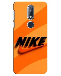 Чехол для Nokia 7.1 (2018) с картинкой «Оранжевый драйв Nike» Чехол для Nokia 7.1 (2018) с картинкой «Оранжевый драйв Nike»