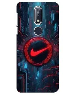 Чехол для Nokia 7.1 (2018) с картинкой «Техногенный стиль Nike» Чехол для Nokia 7.1 (2018) с картинкой «Техногенный стиль Nike»