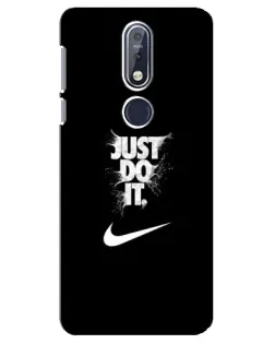 Чехол для Nokia 7.1 (2018) с картинкой «Текстовый принт Nike» Чехол для Nokia 7.1 (2018) с картинкой «Текстовый принт Nike»