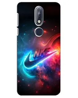 Чехол для Nokia 7.1 (2018) с картинкой «Огненный логотип Nike» Чехол для Nokia 7.1 (2018) с картинкой «Огненный логотип Nike»