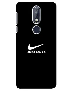 Чехол для Nokia 7.1 (2018) с картинкой «Минимализм от Nike» Чехол для Nokia 7.1 (2018) с картинкой «Минимализм от Nike»