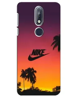 Чехол для Nokia 7.1 (2018) с картинкой «Nike на закате солнца» Чехол для Nokia 7.1 (2018) с картинкой «Nike на закате солнца»