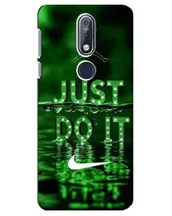 Чехол для Nokia 7.1 (2018) с картинкой «Зеленый неоновый Nike» Чехол для Nokia 7.1 (2018) с картинкой «Зеленый неоновый Nike»