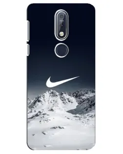 Чехол для Nokia 7.1 (2018) с картинкой «Nike — зимние горы» Чехол для Nokia 7.1 (2018) с картинкой «Nike — зимние горы»