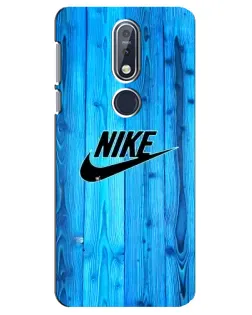 Чехол для Nokia 7.1 (2018) с картинкой «Голубое дерево Nike» Чехол для Nokia 7.1 (2018) с картинкой «Голубое дерево Nike»