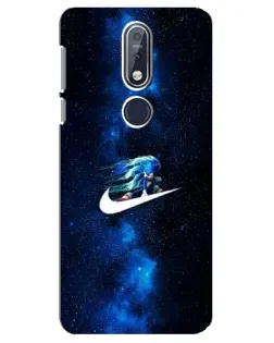 Чехол для Nokia 7.1 (2018) с картинкой «Звездный путь Nike» Чехол для Nokia 7.1 (2018) с картинкой «Звездный путь Nike»